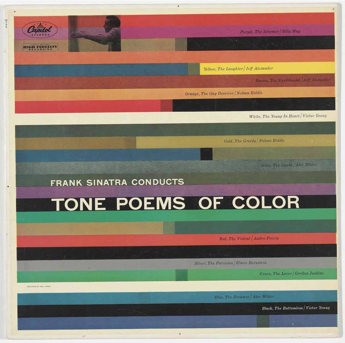 An album cover featuring Saul Bass's artwork